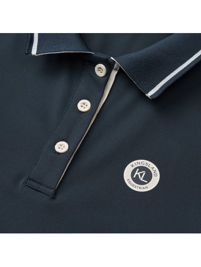 Robe tipo Polo bleu marine pour femme Laura - Kingsland - imagen 3