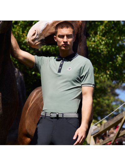 Polo de equitación verde para hombre Lorenzo - Kingsland
 - imagen 4