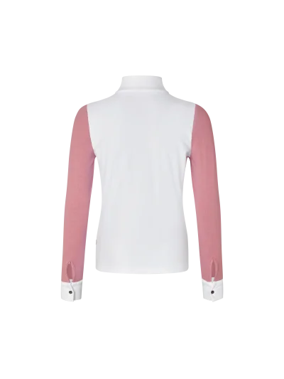Polo de concurso blanca y rosa (Lilas) para niña Adora - Kingsland - imagen 2