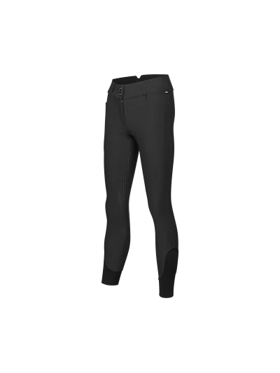 Pantalón de montar negro full grip repelente al agua para mujer Karla - Kingsland