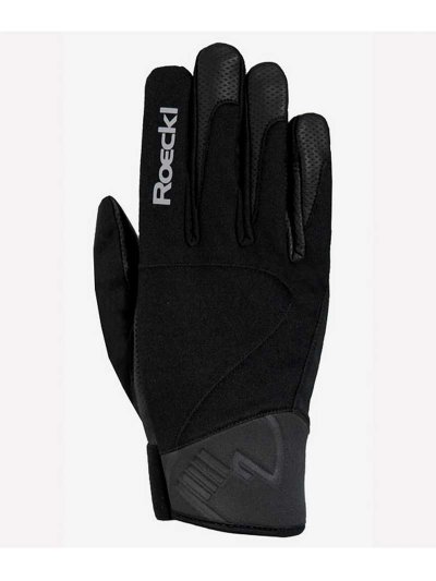 Guantes de invierno para montar a caballo negro y gris Wien - Roeckl