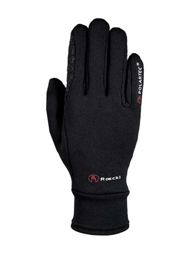 Guantes de invierno de montar a caballo negros con grip Warwick - Roeckl