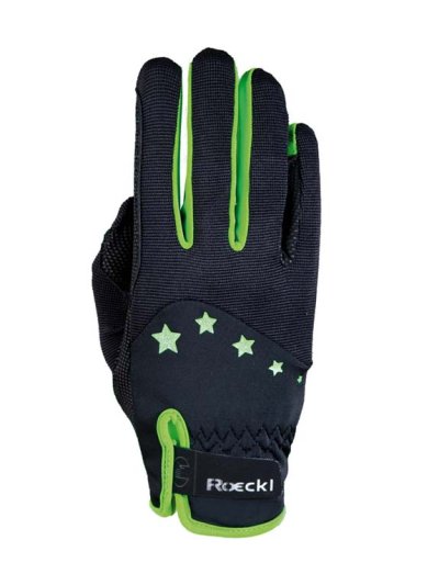 Black and green horse riding gloves – Toronto - Roeckl