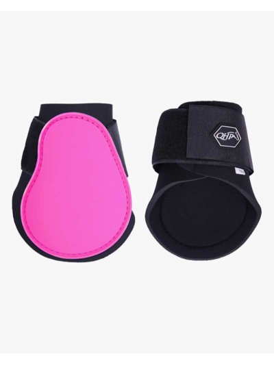 Pack of 2 Pink Rear Fetlock Boots for Ponies - QHP