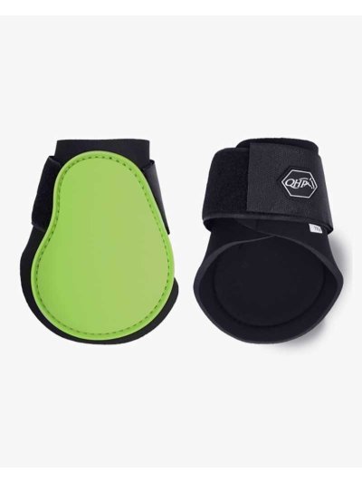 Pack of 2 Lime Green Rear Fetlock Boots for Ponies - QHP