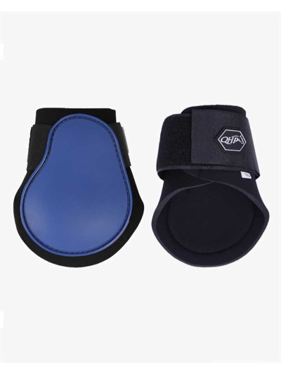 Pack of 2 Navy Blue Rear Fetlock Boots for Ponies - QHP