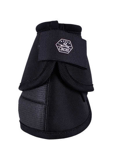 Pack de 2 campanas técnicas antigiro negras para caballo y pony - QHP