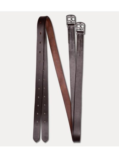 Aciones de estribos de cuero marrón de 22mm de ancho para caballo - Waldhausen
