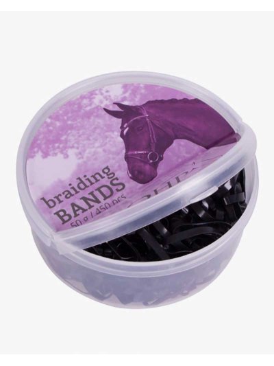 Caja de gomas elásticas negras de 50g (aprox 450 unidades) - QHP
