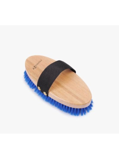 Cepillo grande de madera y de cerda corta y fina color azul  - QHP