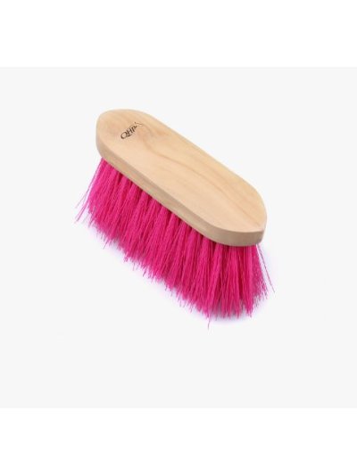 Cepillo grande de madera y de cerda larga y gruesa color rosa - QHP