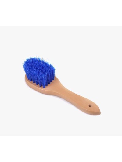 Cepillo con mango de madera y de cerda larga y gruesa color azul  - QHP - imagen 2