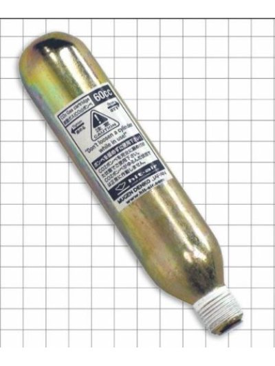 Bombona para chaleco airbag Hit-Air de 60cc