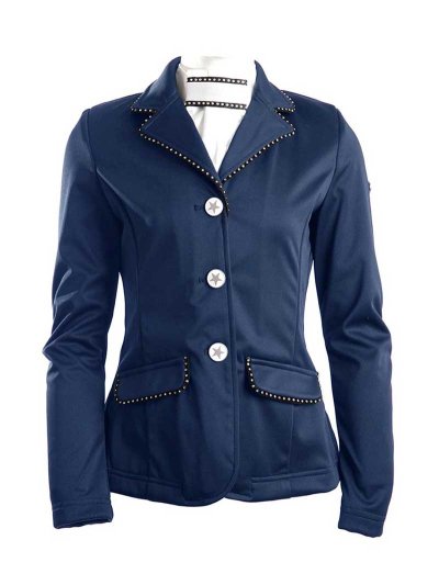 Veste de compétition bleu marine avec passepoil brillant pour fille New York - BR