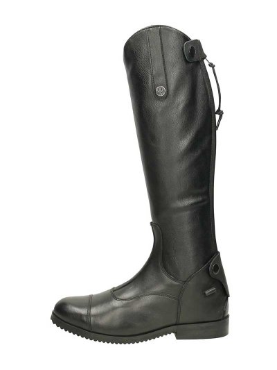 Botas de montar a caballo en mezcla de piel natural y sintética negra adulto Birgit - QHP