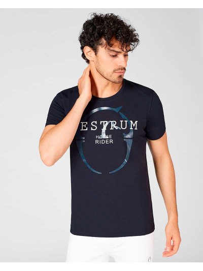T-shirt bleu marine à manches courtes pour homme Knoxville - Vestrum