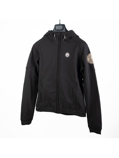 Sweat de tissu technique marron avec capuche pour homme modèle Wengen - Vestrum