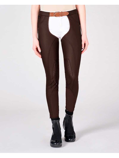 Chaparreras marrón oscuro (grip rodilla) para mujer Kitzbuhel - Vestrum