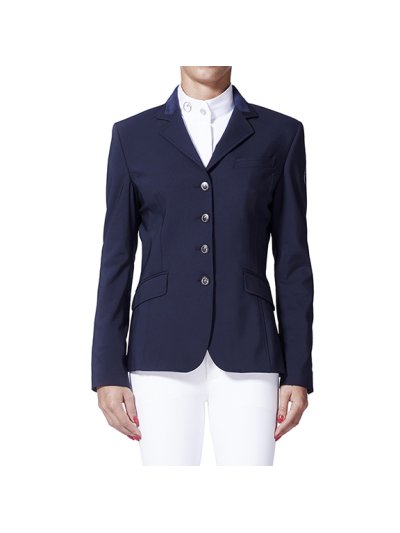 Veste technique de compétition bleu marine avec détails de daim au col pour femme Providence - Vestrum