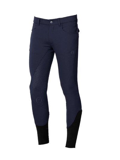 Pantalons d'équitation bleu marine (grip à fond intégral) pour homme – Dublin - Vestrum