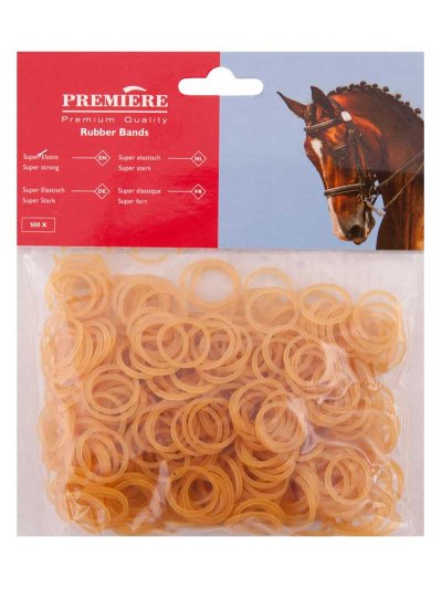 Bolsa de gomas elásticas marrones de 50g (aprox 500 unidades) - Premiere