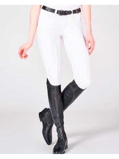 Pantalons d'équitation blanc (grip à fond intégral) pour femme - Wismar - Vestrum