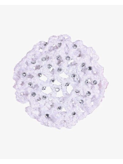Malla de pelo blanca con brillantes - QHP
