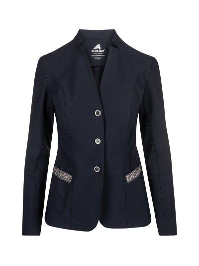 Veste fine de compétition bleu marine avec clous pour femme Veronique - Euro-Star