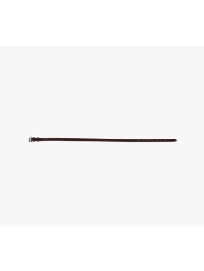 Cierrabocas de cuero marrón de 1,3 cm de ancho para caballo - QHP