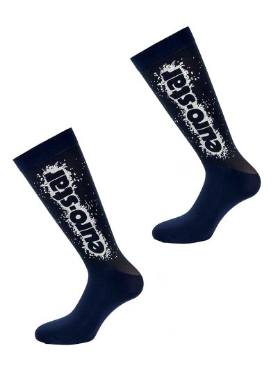 Pack de 2 calcetines altos tipo malla azul marino Airbush - Euro-Star