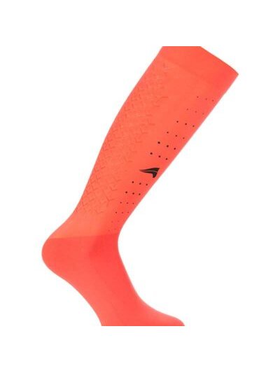 Calcetines de media para verano con grip color salmon (Bittersweet) para mujer - euro star