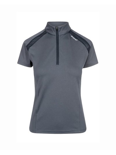 Polo technique d'entraînement gris pour femme Paloma - Euro-Star