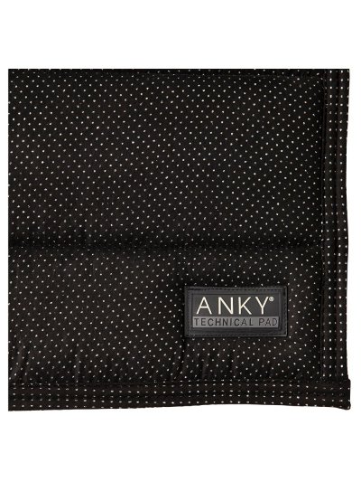 Sudadero de doma negro (zwart) con topos plateados para caballo - Anky - imagen 3