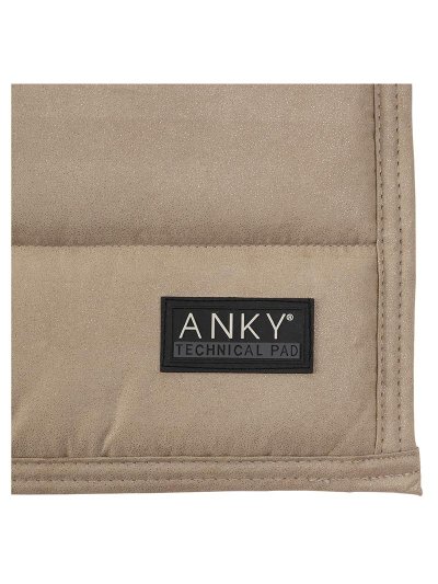 Beige (weathered teak) dressage saddle pad with glitter - Anky - imagen 2