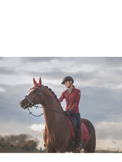 Burgundy (new maroon) dressage saddle pad - Anky - imagen 2