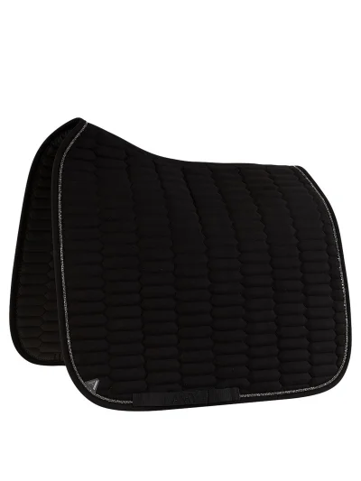 Tapis de dressage en suède noir (Black) pour cheval - Anky