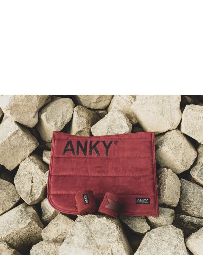 Burgundy (new maroon) dressage saddle pad - Anky - imagen 4