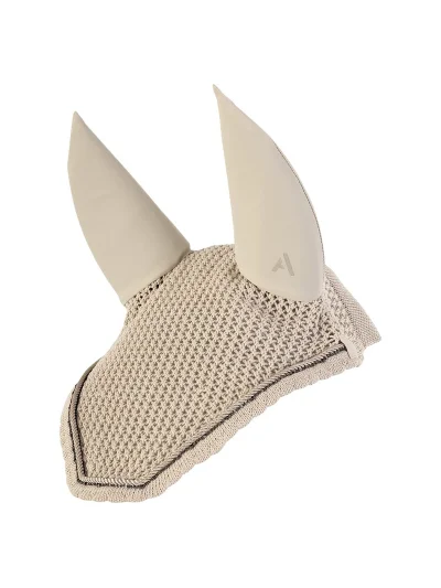 Orejeras de crochet beige (Island Fossil) para caballo - Anky