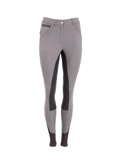 Grey riding pants (full seat grip) for woman - Anky