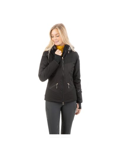 Waterproof Quilted Jacket – Black (Women) - Anky