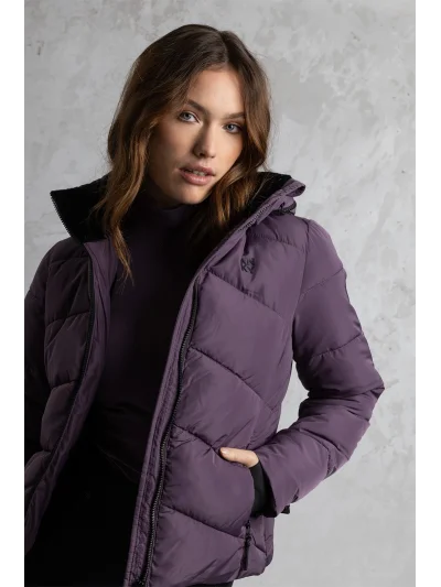 Chaqueta acolchada en violeta (Vintage Violet) para mujer - Anky