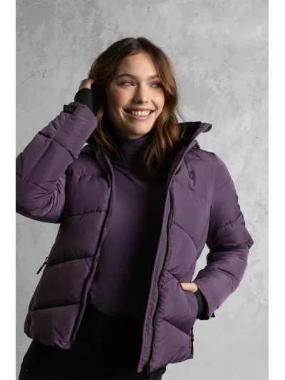 Chaqueta acolchada en violeta (Vintage Violet) para mujer - Anky - imagen 2