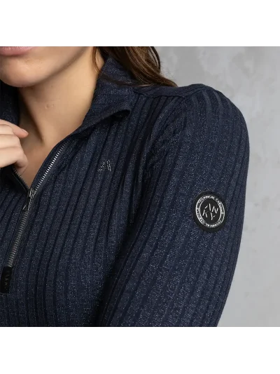 Jersey de manga larga en azul marino (Inkwell) para mujer - Anky - imagen 3