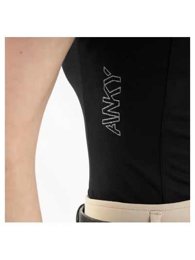 Polo sin mangas negro (Black) para mujer - Anky - imagen 3