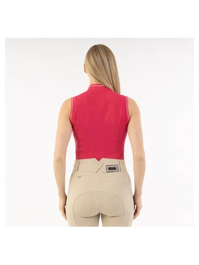 Polo sin mangas fucsia (Innuendo) para mujer - Anky - imagen 2