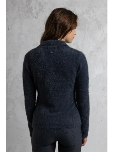 Polo de manga larga en azul marino (Inkwell) para mujer - Anky - imagen 2