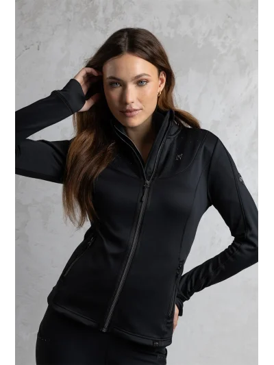 Chaqueta técnica midlayer en negro (Black) para mujer - Anky - imagen 2