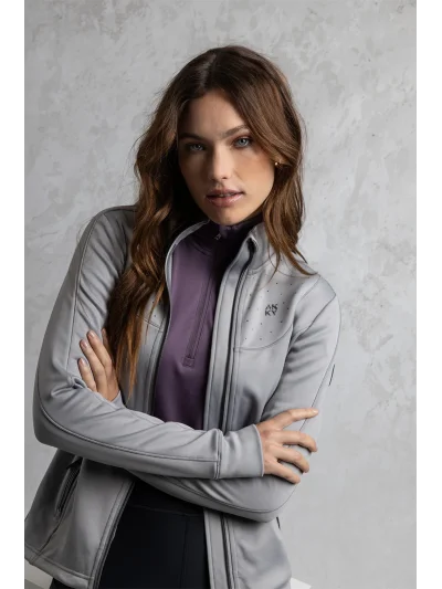 Chaqueta técnica midlayer en gris (Chiseled Stone) para mujer - Anky - imagen 2