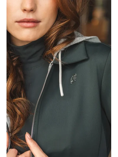 Chaqueta con capucha en verde (Forest River) para mujer - Anky - imagen 4