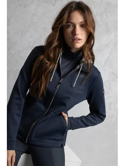 Chaqueta con capucha en azul marino (Inkwell) para mujer - Anky
